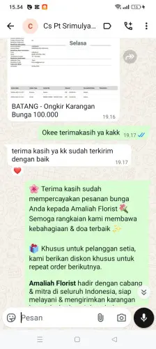 Testimonial Papan Bunga bojong timur