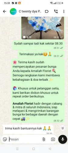 Testimonial Standing Flower bojong timur